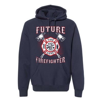 Future Firefighter Thin Red Line Firefighting Premium Hoodie