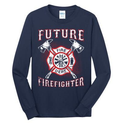 Future Firefighter Thin Red Line Firefighting Tall Long Sleeve T-Shirt