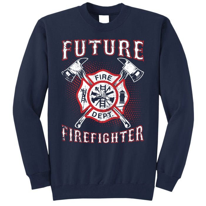 Future Firefighter Thin Red Line Firefighting Tall Sweatshirt