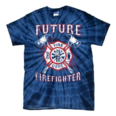 Future Firefighter Thin Red Line Firefighting Tie-Dye T-Shirt