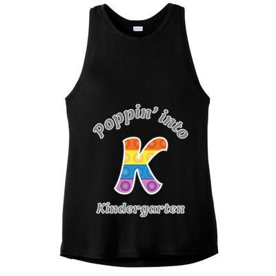 Funny Fidget Toy Poppin Into Kindergarten Grade Poppin Gift Ladies PosiCharge Tri-Blend Wicking Tank