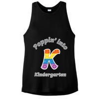 Funny Fidget Toy Poppin Into Kindergarten Grade Poppin Gift Ladies PosiCharge Tri-Blend Wicking Tank