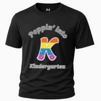 Funny Fidget Toy Poppin Into Kindergarten Grade Poppin Gift Cooling Performance Crew T-Shirt