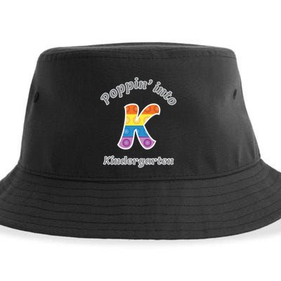 Funny Fidget Toy Poppin Into Kindergarten Grade Poppin Gift Sustainable Bucket Hat