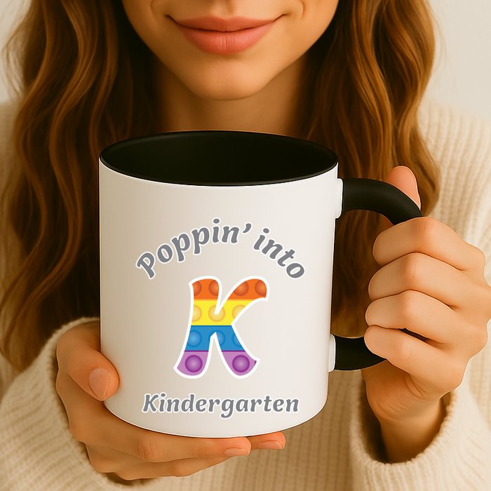 Funny Fidget Toy Poppin Into Kindergarten Grade Poppin Gift Mug