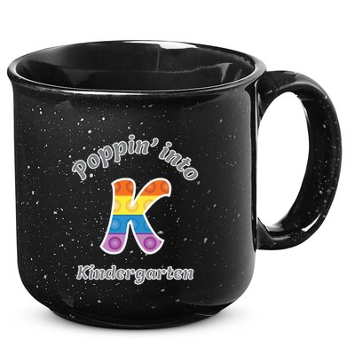 Funny Fidget Toy Poppin Into Kindergarten Grade Poppin Gift 15oz Campfire Ceramic Mug