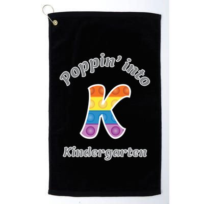 Funny Fidget Toy Poppin Into Kindergarten Grade Poppin Gift Golf Towel