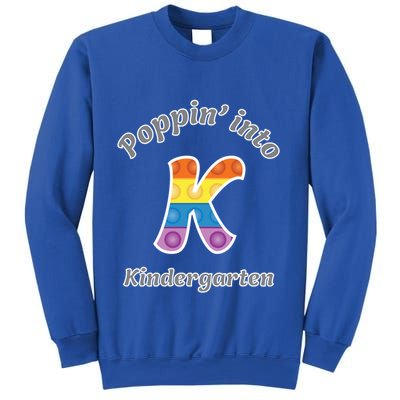 Funny Fidget Toy Poppin Into Kindergarten Grade Poppin Gift Sweatshirt