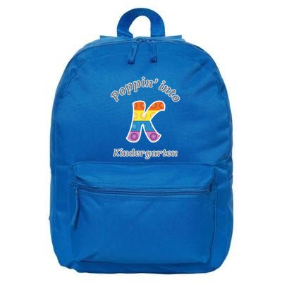 Funny Fidget Toy Poppin Into Kindergarten Grade Poppin Gift 16 in Basic Backpack