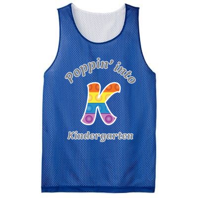 Funny Fidget Toy Poppin Into Kindergarten Grade Poppin Gift Mesh Reversible Basketball Jersey Tank