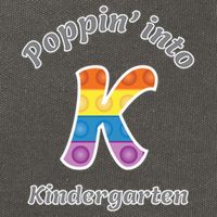 Funny Fidget Toy Poppin Into Kindergarten Grade Poppin Gift Cotton Canvas Backpack