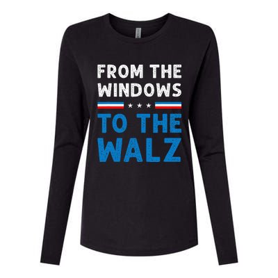 Funny From The Window To The Walz Kamala Harris Tim Walz Womens Cotton Relaxed Long Sleeve T-Shirt