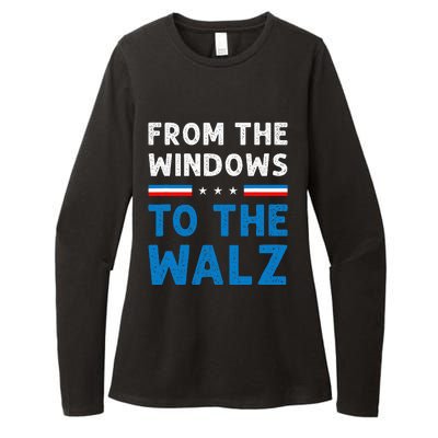 Funny From The Window To The Walz Kamala Harris Tim Walz Womens CVC Long Sleeve Shirt