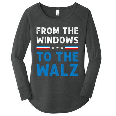 Funny From The Window To The Walz Kamala Harris Tim Walz Women's Perfect Tri Tunic Long Sleeve Shirt