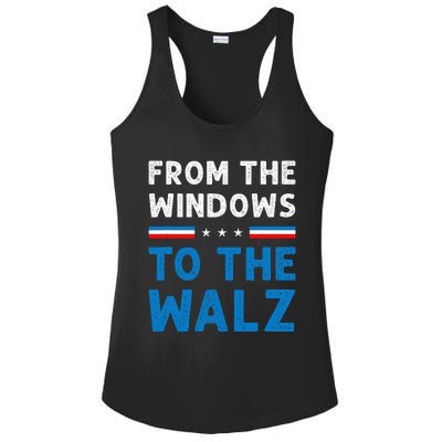 Funny From The Window To The Walz Kamala Harris Tim Walz Ladies PosiCharge Competitor Racerback Tank