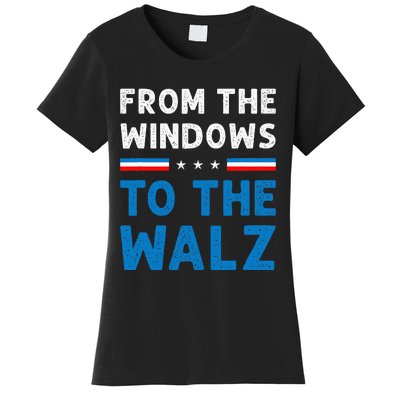 Funny From The Window To The Walz Kamala Harris Tim Walz Women's T-Shirt