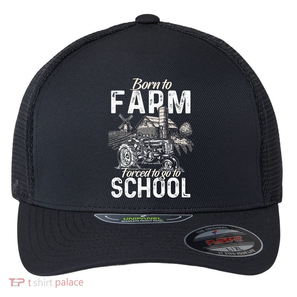 Funny Farmer Tractor Tractor Lover Rancher Flexfit Unipanel Trucker Cap
