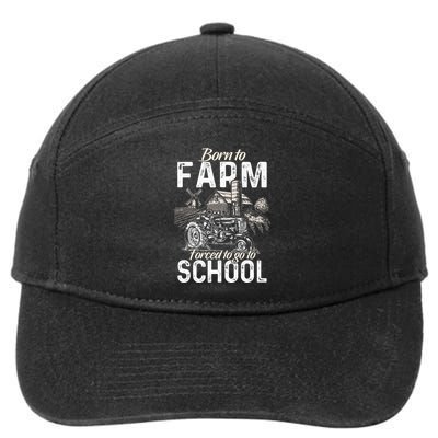Funny Farmer Tractor Tractor Lover Rancher 7-Panel Snapback Hat
