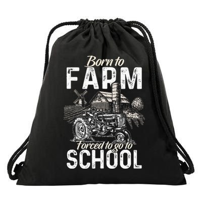 Funny Farmer Tractor Tractor Lover Rancher Drawstring Bag