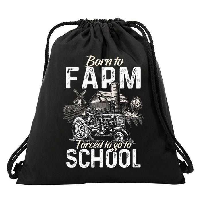 Funny Farmer Tractor Tractor Lover Rancher Drawstring Bag