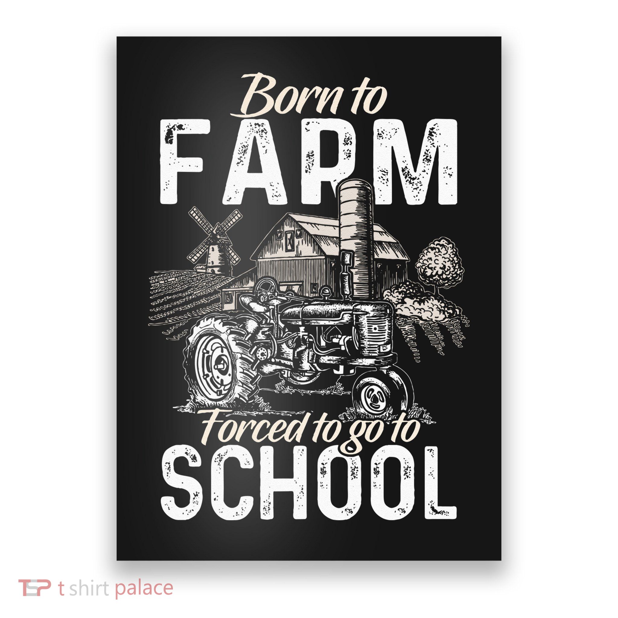 Funny Farmer Tractor Tractor Lover Rancher Poster