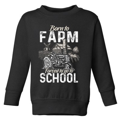Funny Farmer Tractor Tractor Lover Rancher Toddler Sweatshirt