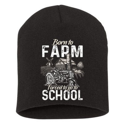 Funny Farmer Tractor Tractor Lover Rancher Short Acrylic Beanie