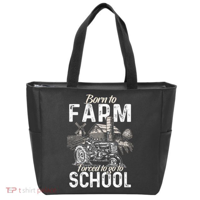 Funny Farmer Tractor Tractor Lover Rancher Zip Tote Bag