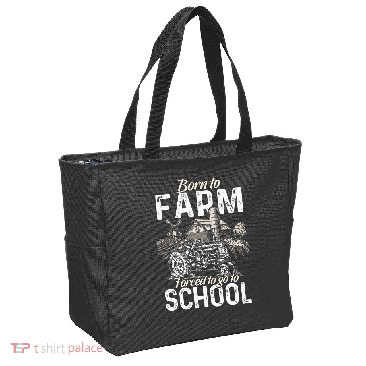 Funny Farmer Tractor Tractor Lover Rancher Zip Tote Bag