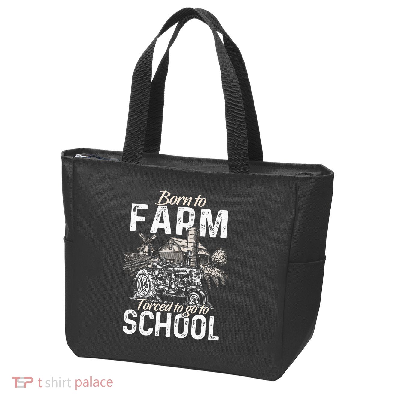 Funny Farmer Tractor Tractor Lover Rancher Zip Tote Bag