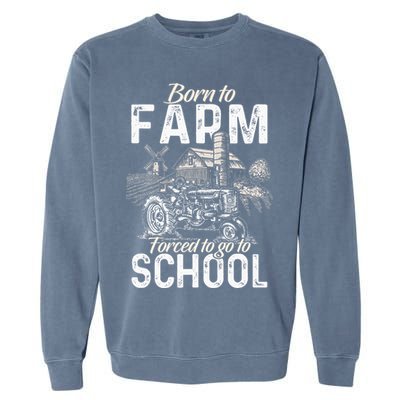 Funny Farmer Tractor Tractor Lover Rancher Garment-Dyed Sweatshirt