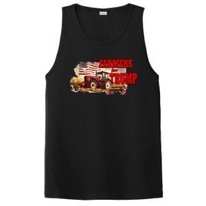 Farmers For Trump Farming American Flag Donald Trump Cool Gift PosiCharge Competitor Tank