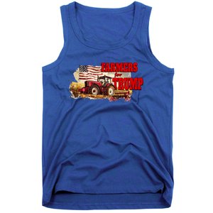 Farmers For Trump Farming American Flag Donald Trump Cool Gift Tank Top