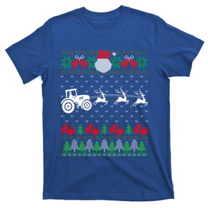 Farming Farmer Tractor Ugly Christmas Family Gift T-Shirt