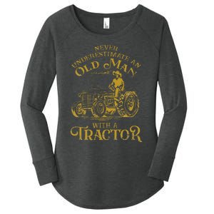 Farmer Farm Tractor Farming Truck Lovers Humor Women's Perfect Tri Tunic Long Sleeve Shirt