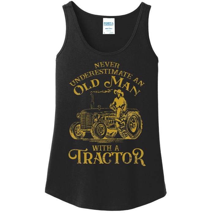 Farmer Farm Tractor Farming Truck Lovers Humor Ladies Essential Tank