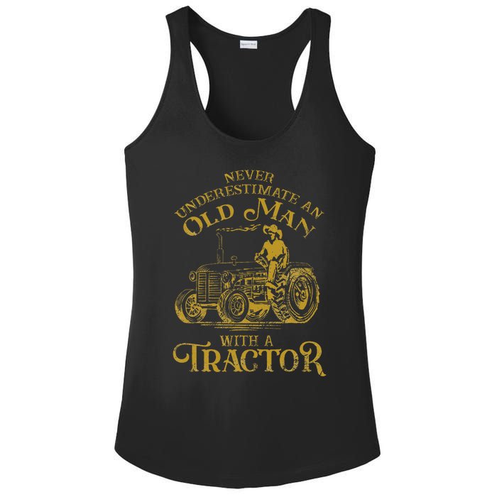 Farmer Farm Tractor Farming Truck Lovers Humor Ladies PosiCharge Competitor Racerback Tank