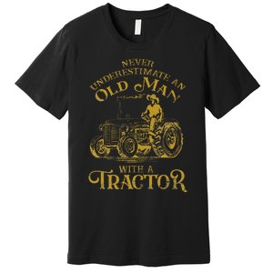 Farmer Farm Tractor Farming Truck Lovers Humor Premium T-Shirt