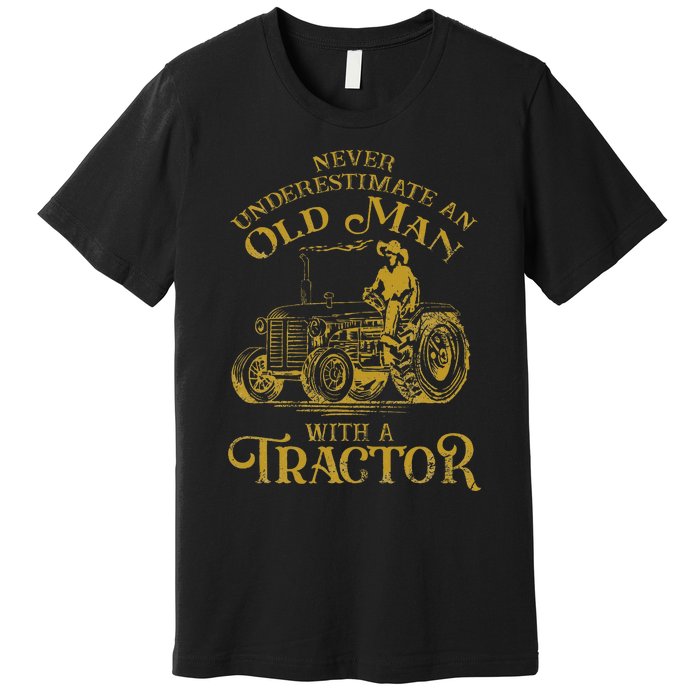 Farmer Farm Tractor Farming Truck Lovers Humor Premium T-Shirt