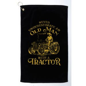 Farmer Farm Tractor Farming Truck Lovers Humor Platinum Collection Golf Towel