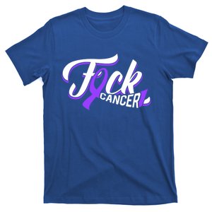 Funny Fuck Testicular Cancer Awareness Gift Cancer Warrior Meaningful Gift T-Shirt