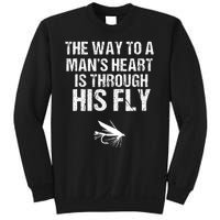 Fly Fishing Trout Gift With Outdoor Mountain Scene Sweatshirt