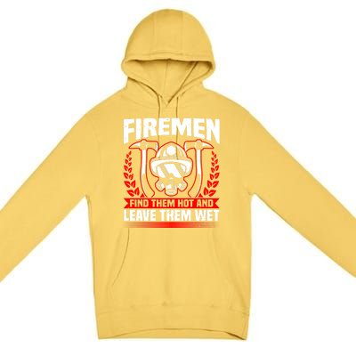 Fire Find Them Hot Fire Debt Firefighter Pun And Fire Cute Gift Premium Pullover Hoodie