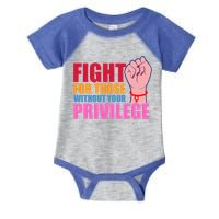 Fight For Those Without Your Privilege Hu Rights Equality Funny Gift Infant Baby Jersey Bodysuit