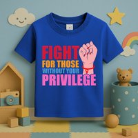 Fight For Those Without Your Privilege Hu Rights Equality Funny Gift Toddler T-Shirt