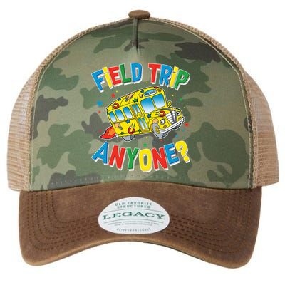 Funny Field Trip Anyone Legacy Tie Dye Trucker Hat
