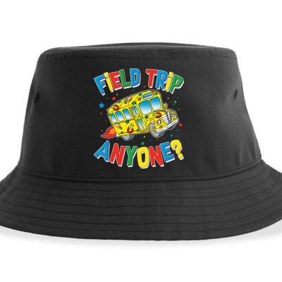 Funny Field Trip Anyone Sustainable Bucket Hat