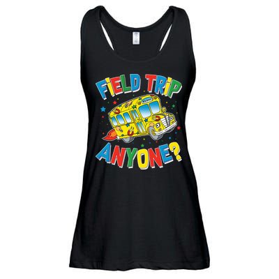 Funny Field Trip Anyone Ladies Essential Flowy Tank