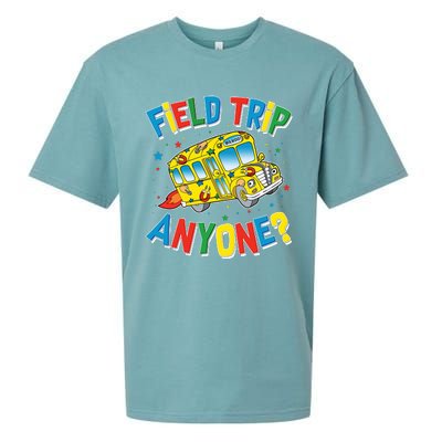 Funny Field Trip Anyone Sueded Cloud Jersey T-Shirt