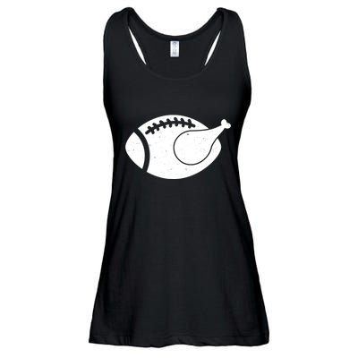 Funny Football Turkey Thanksgiving Sports Fan Ladies Essential Flowy Tank